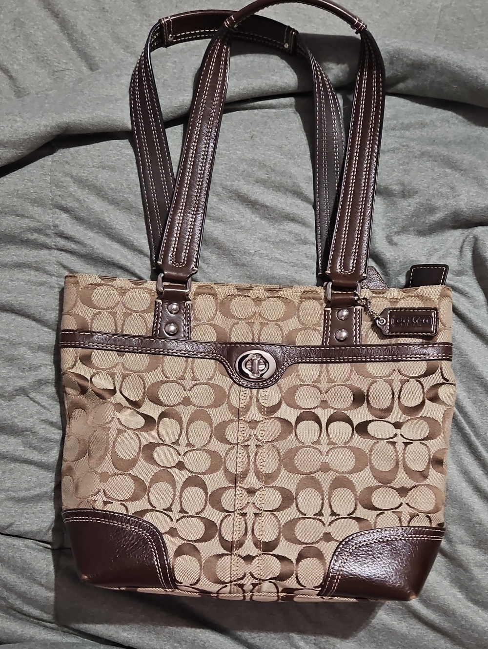 Coach Vintage Hampton Signature Handbag (F13973)